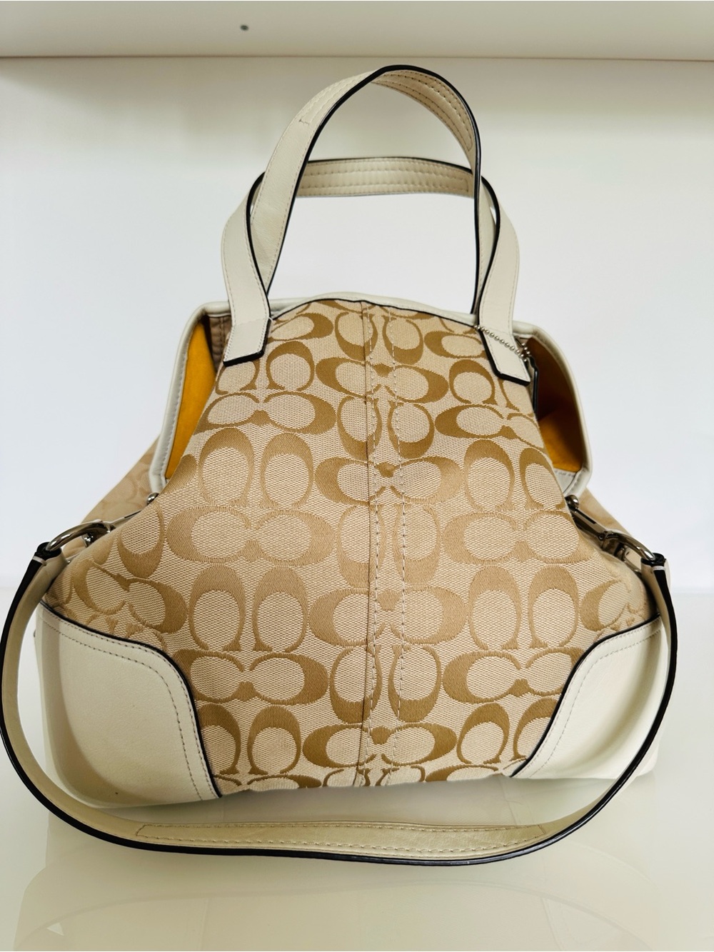 Coach Signature cream Hadley duffle bag D14580-F28981